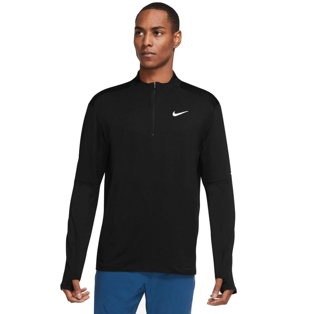 Nike Dri-Fit Half Zip Men's Running Top - Black | The Running Outlet