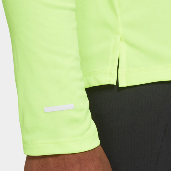 Nike Miler Long Sleeve Men's Running Tee - Volt - Image 3