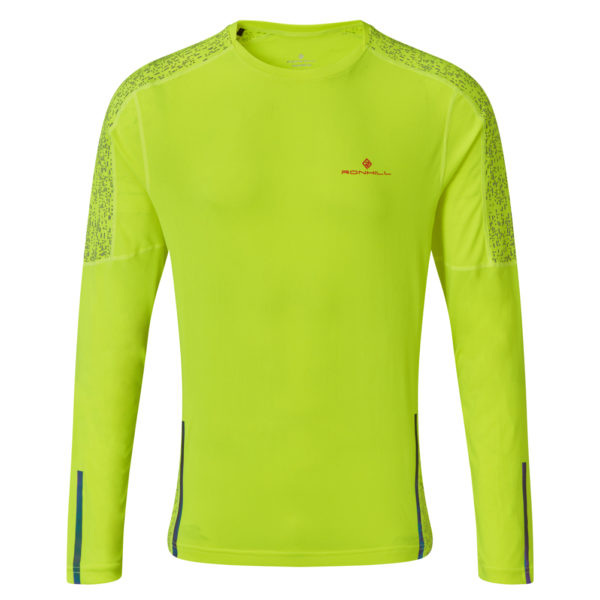 Ronhill Life Nightrunner Long Sleeve Men's yellow front