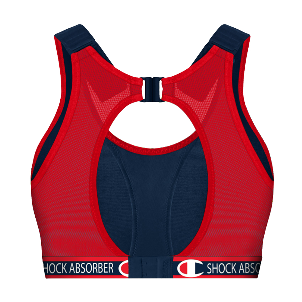 Shock Absorber Ultimate Run Champion Sports Bra - Blue/Red