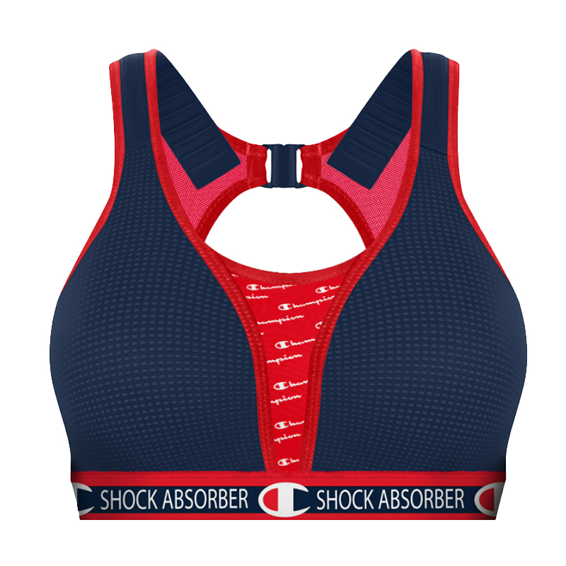 Shock Absorber Ultimate Run Champion Padded Sports Bra Bluered The Running Outlet 
