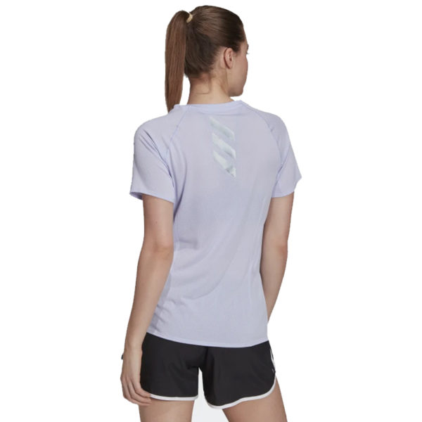 adidas Runner Short Sleeve Women's violet back
