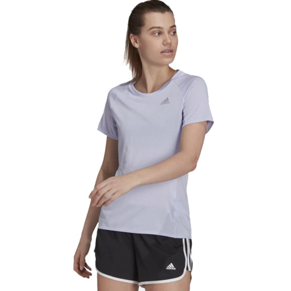 adidas Runner Short Sleeve Women's violet front model