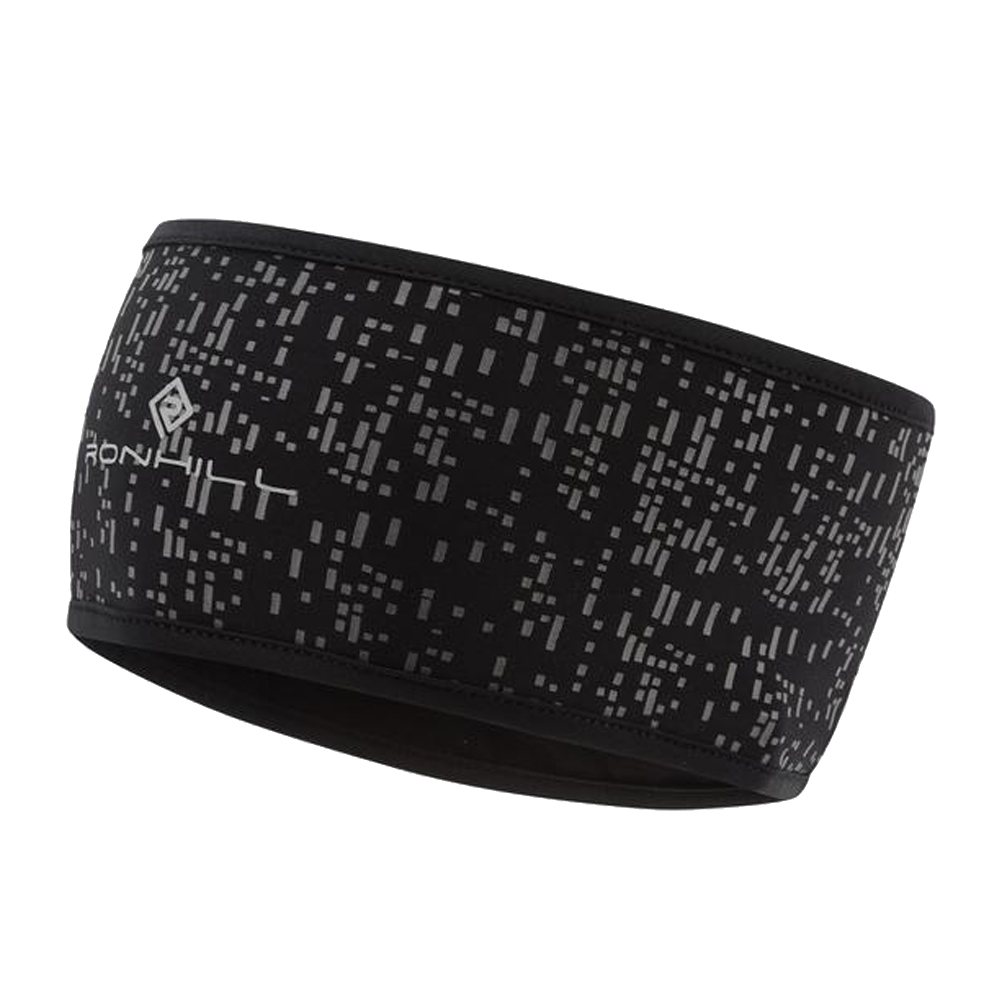 Ronhill Nightrunner Headband - Black/Reflect | The Running Outlet