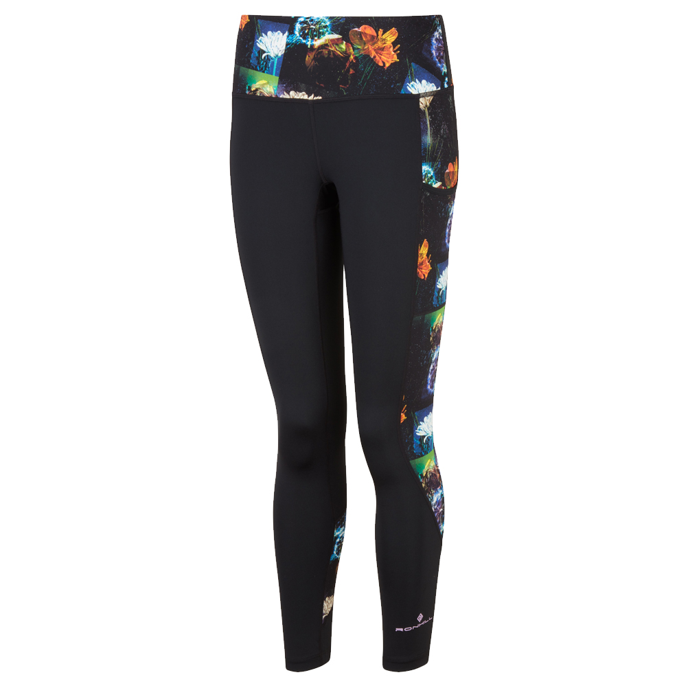 Ronhill Life Sculpt Women's Running Tight - Black/Space Floral