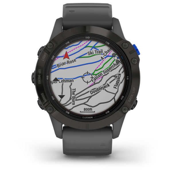 Garmin Fenix 6 Pro Solar Edition Running Watch map