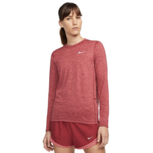 Nike Element Long Sleeve Women's Running Crew pink front