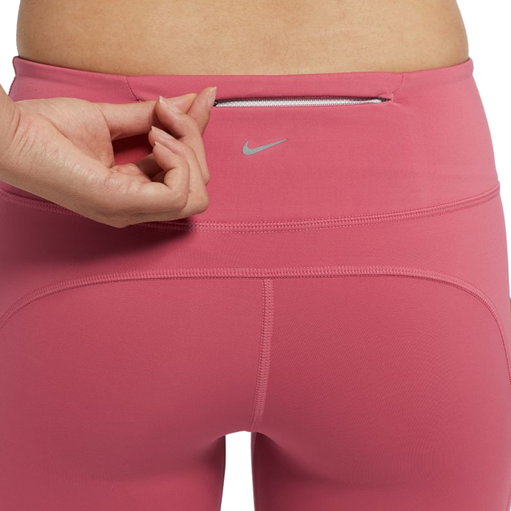 Nike Dri-Fit Power Essential Capri Womens Running Tights (Black-Pink), Nike, All Womens Clothing, Womenswear