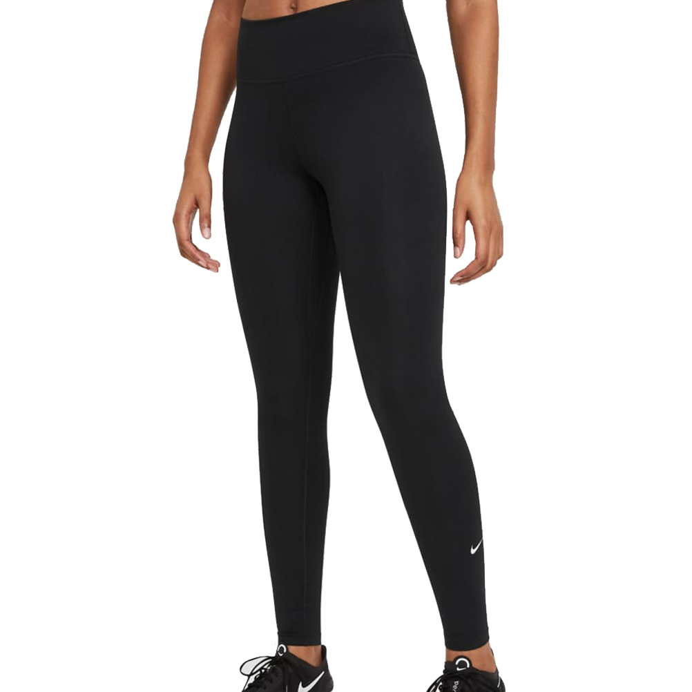 Nike One Women's Running Crop Tight - Black/White | The Running Outlet
