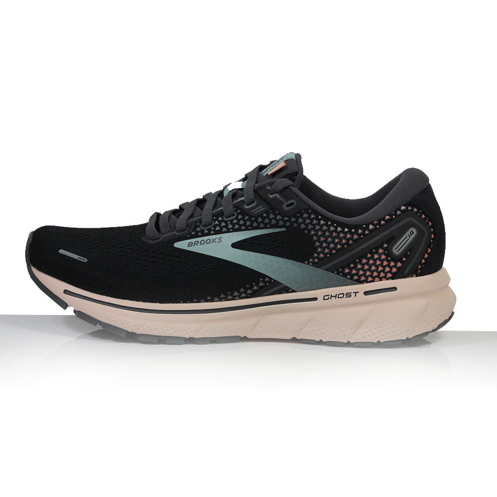 Brooks Ghost 14 Women's Running Shoe - Black/Pearl/Peach | The Running Outlet