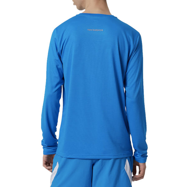 New Balance Accelerate Men's Long Sleeve Running Top - Serene Blue - Image 2