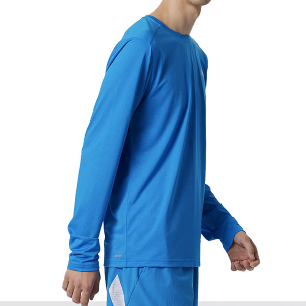 New Balance Accelerate Men's Long Sleeve Running Top - Serene Blue - Image 3