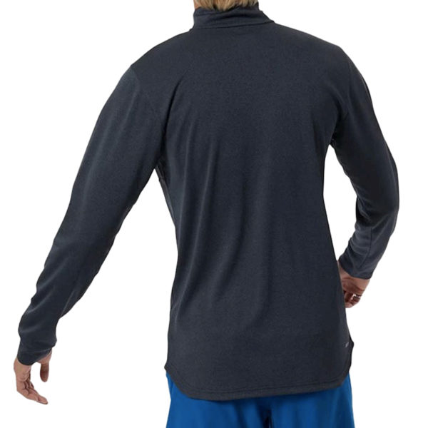 New Balance Tenacity Quarter Zip Men's Long Sleeve Running Tee - Black - Image 2