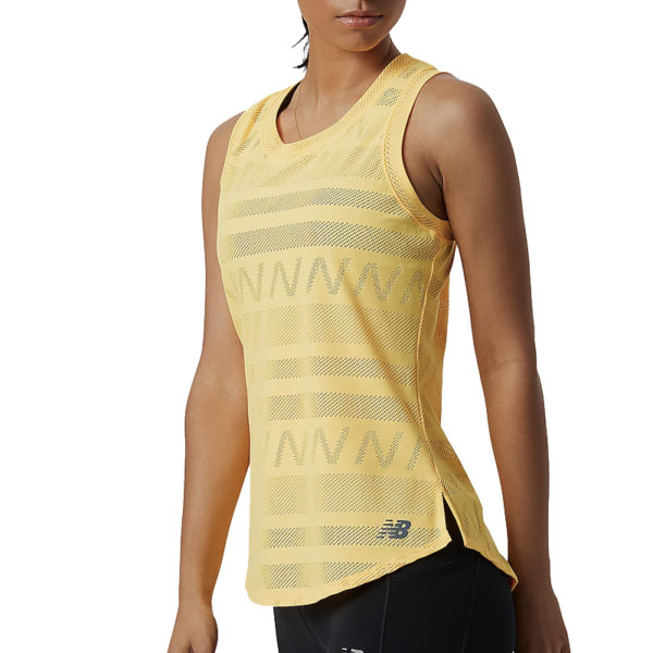 New Balance Q Speed Women's Running Tank - Vibrant Apricot - Image 3