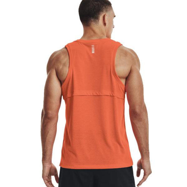Under Armour Streaker Men's Running Singlet - Blaze Orange/Reflective - Image 4