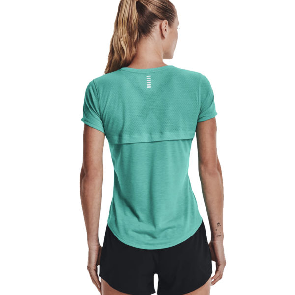 Under Armour Streaker Short Sleeve Women's Running Top - Neptune/Reflective - Image 4