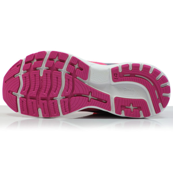 Brooks Ghost 14 Women's Running Shoe - Pink/Fuchsia/Cobalt - Image 3