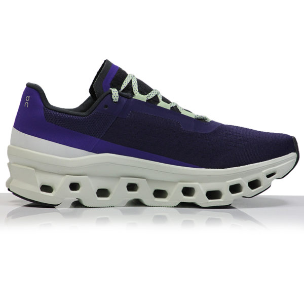 On CloudMonster Men's Running Shoe - Acai/Aloe - Image 2