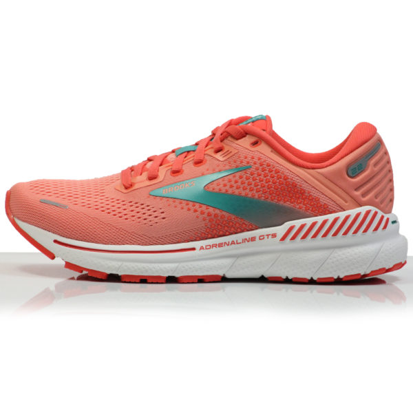 Brooks Adrenaline GTS 22 Women's Running Shoe - Coral/Latigo Bay/White