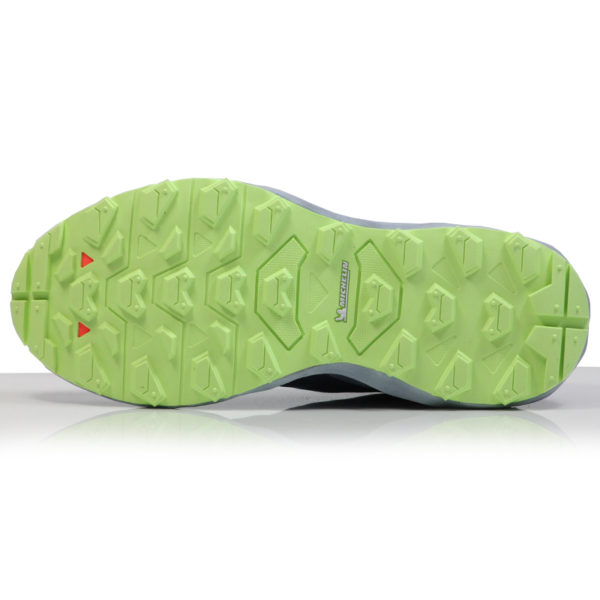 Mizuno Wave Daichi 7 Women's Trail Shoe - Vintage Indigo/Subdued Blue/Neo Lime - Image 3