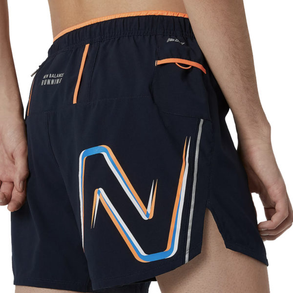 New Balance Graphic Impact 5inch Men's Running Short - Eclipse - Image 4