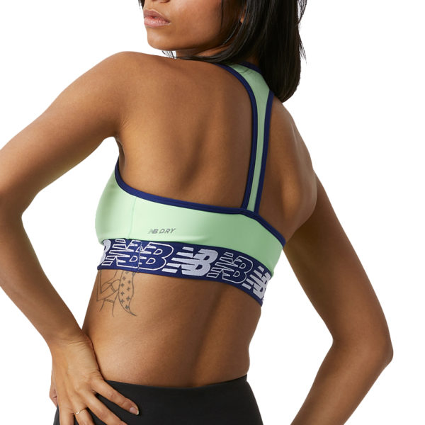 New Balance Pace 3.0 Women's Sports Bra - Vibrant Spring Glo - Image 2