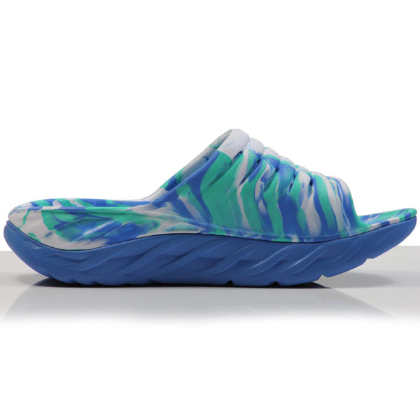 Hoka One One Ora Men's Recovery Slide - Atlantis/Blue Coral - Image 2