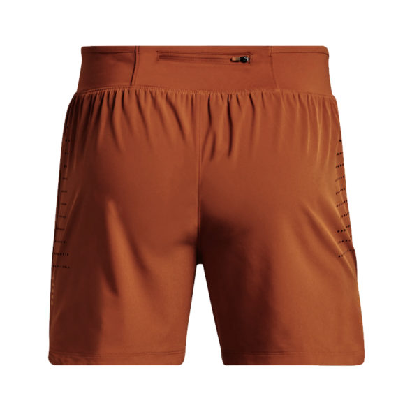 Under Armour SpeedPocket 5inch Men's Running Short - Fox/Jet Gray - Image 2