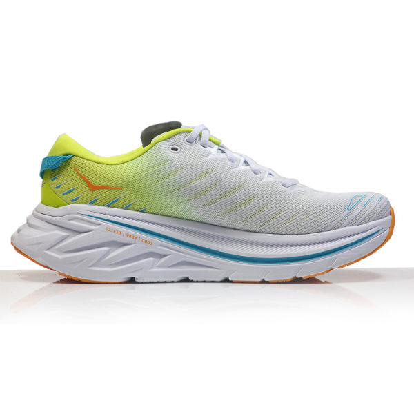 Hoka One One Bondi X Women's Running Shoe - White/Evening Primrose - Image 2