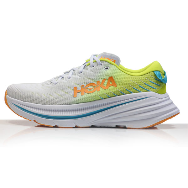 Hoka One One Bondi X Women's Running Shoe - White/Evening Primrose