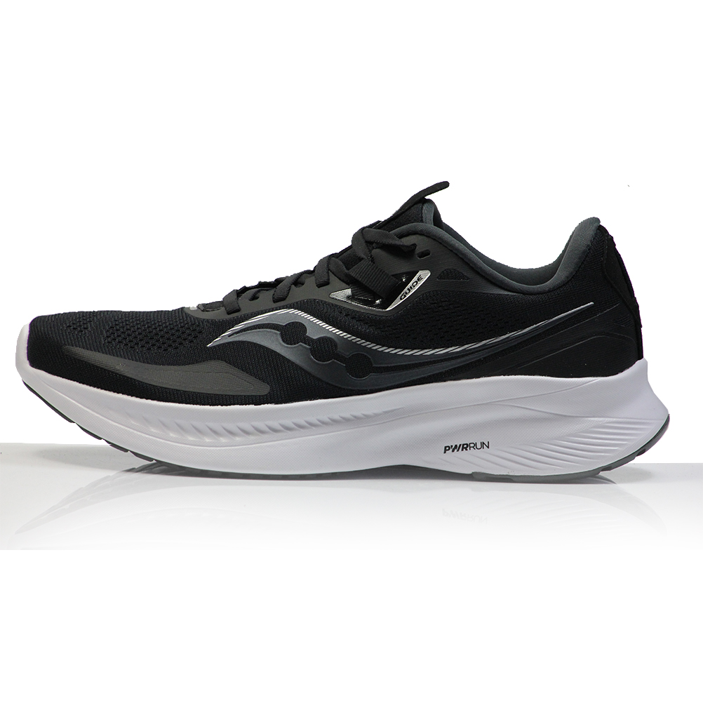 Saucony Guide 15 Men's Running Shoe - Black/White | The Running Outlet