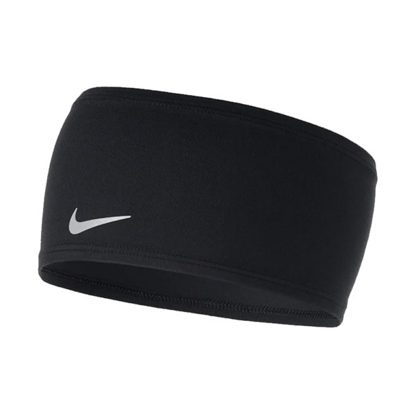 Nike Dri-Fit Swoosh Headband - Black/Silver