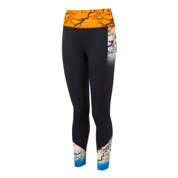Ronhill Life Satori Women's Running Tight - Black/Mango