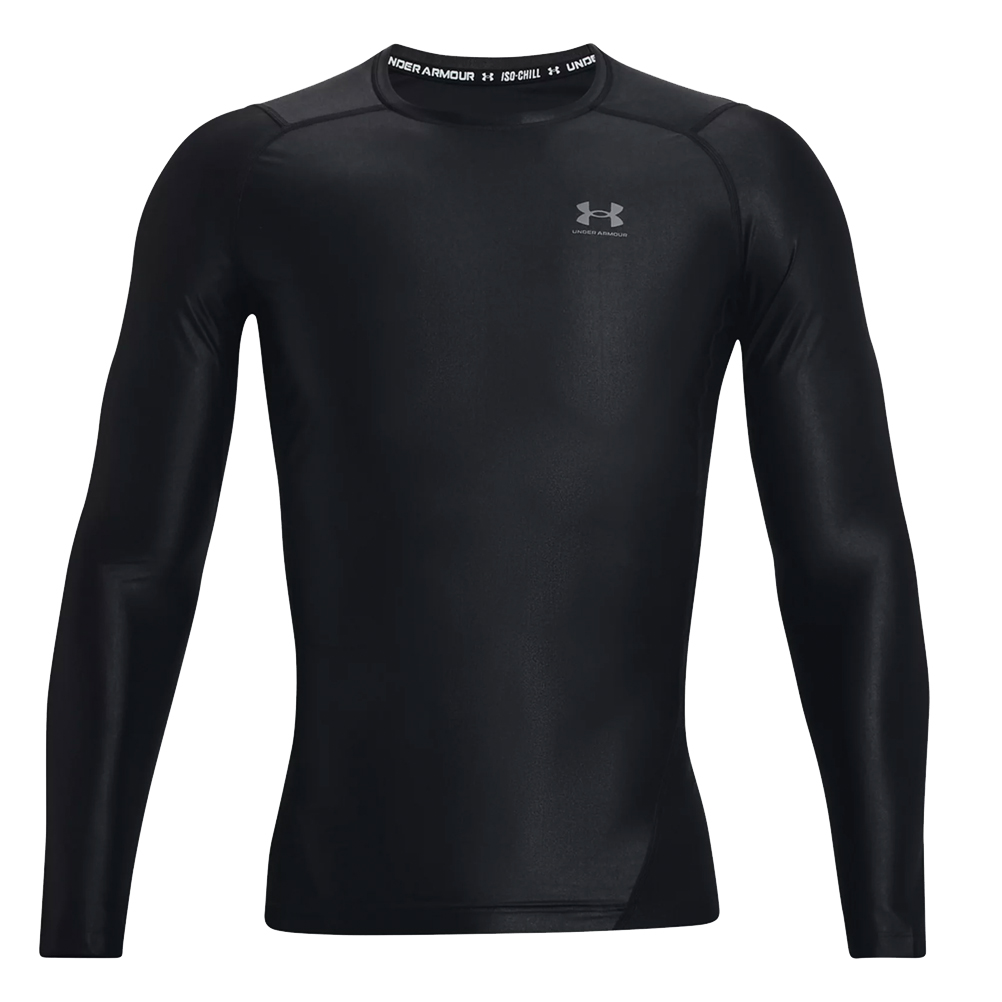 Under Armour Men's IsoChill Compression Long Sleeve Top - Black/Pitch ...