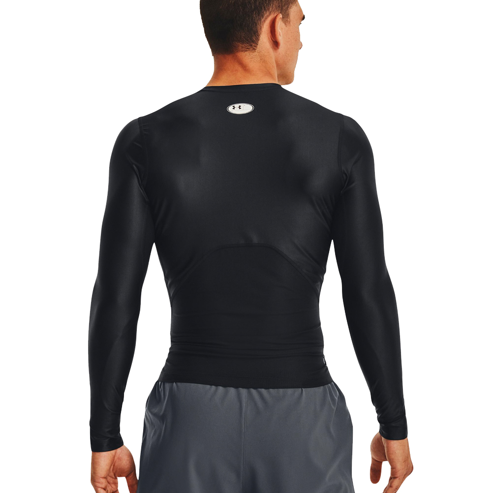 Under Armour Men's IsoChill Compression Long Sleeve Top - Black/Pitch Grey