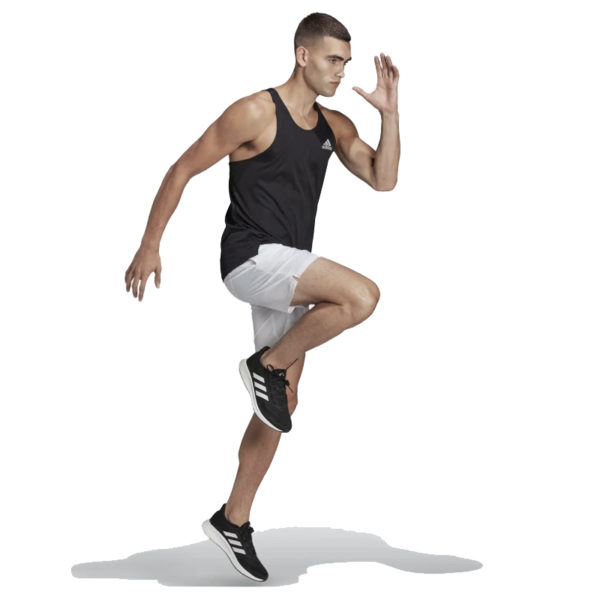 adidas Own the Run Men's Running Singlet - Black/Reflective Silver - Image 4