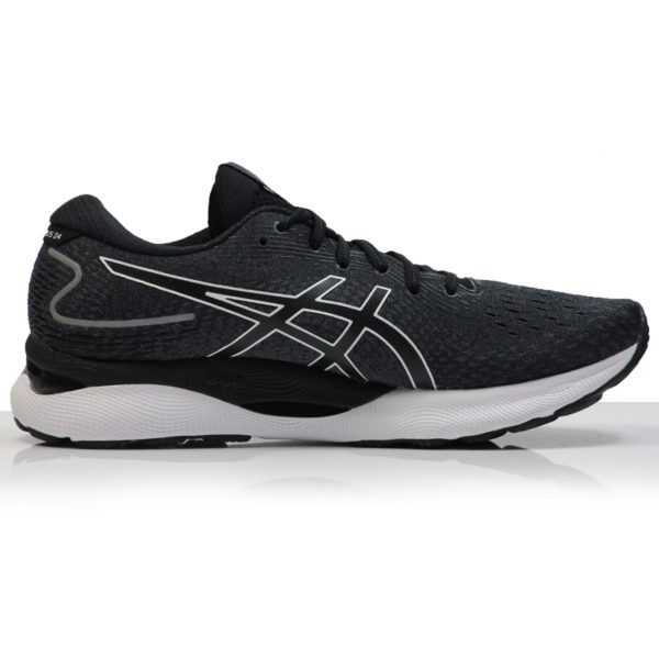 Asics Gel Nimbus 24 Men's Running Shoe - Black/White - Image 2