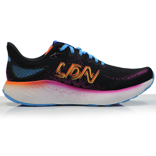 New Balance Fresh Foam X 1080v12 London Edition Wide Fit Men's Running Shoe - Black/Magenta Pop - Image 2