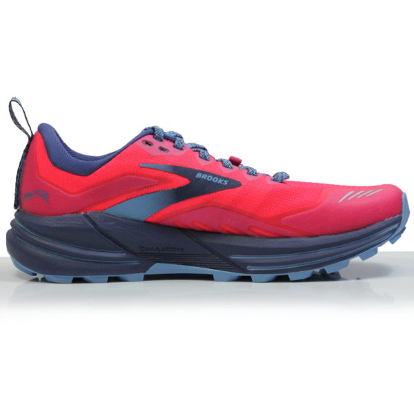 Brooks Cascadia 16 Women's Trail Shoe - Pink/Flambe/Cobalt - Image 2