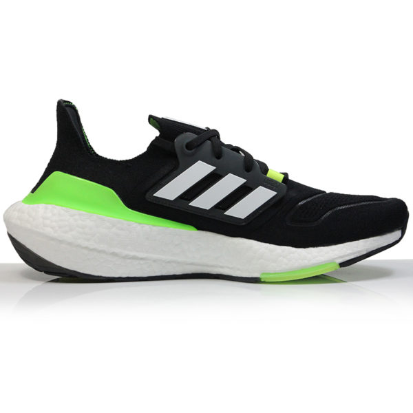 Adidas UltraBoost 22 Men's Running Shoe - Core Black/Cloud White/Solar Green - Image 2