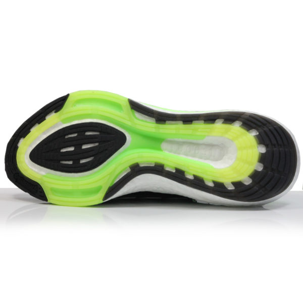 Adidas UltraBoost 22 Men's Running Shoe - Core Black/Cloud White/Solar Green - Image 3