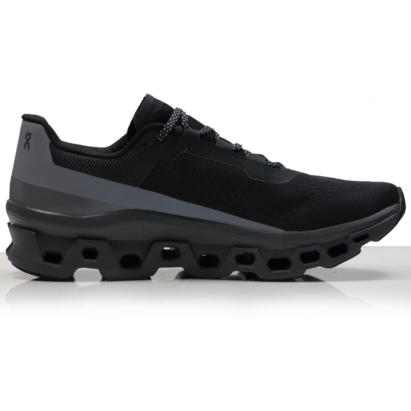 On CloudMonster Lumos Men's Running Shoe - Black | The Running Outlet