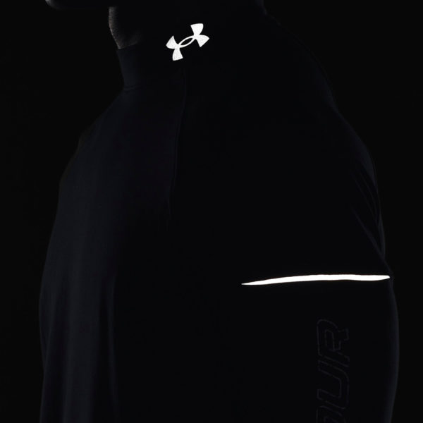 Under Armour OutRun The Cold Long Sleeve Men's Running Top - Black/Reflective - Image 4