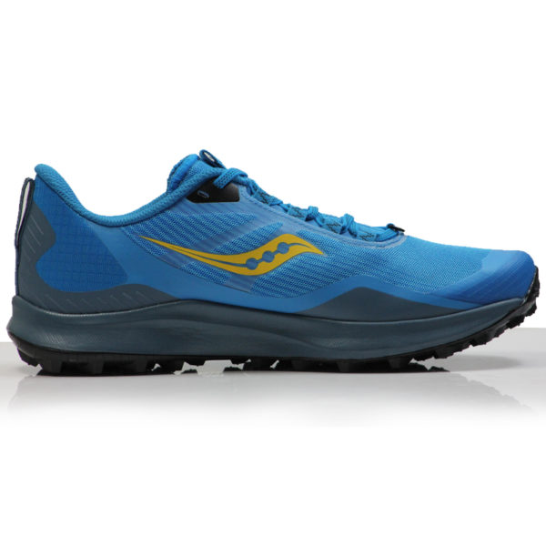 Saucony Peregrine 12 Men's Trail Shoe - Ocean/Black - Image 2