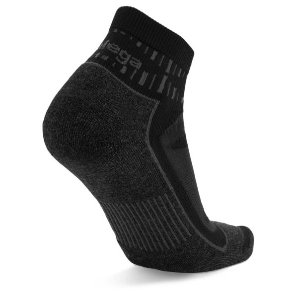 Balega Blister Resist Quarter Running Sock - Grey/Black - Image 3
