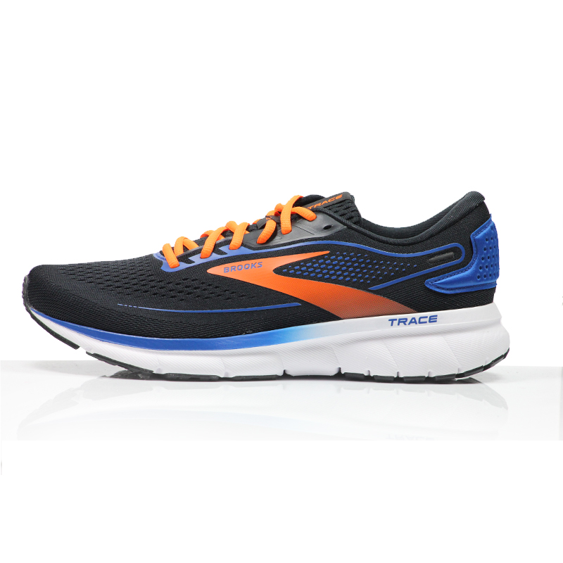 Brooks Trace 2 Men's Running Shoe - Black/Classic Blue/Orange | The ...