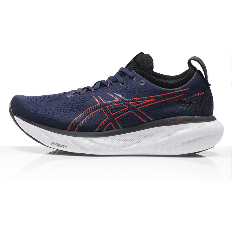 Asics Gel Nimbus 25 Men's Running Shoe - Midnight/Electric Red | The  Running Outlet