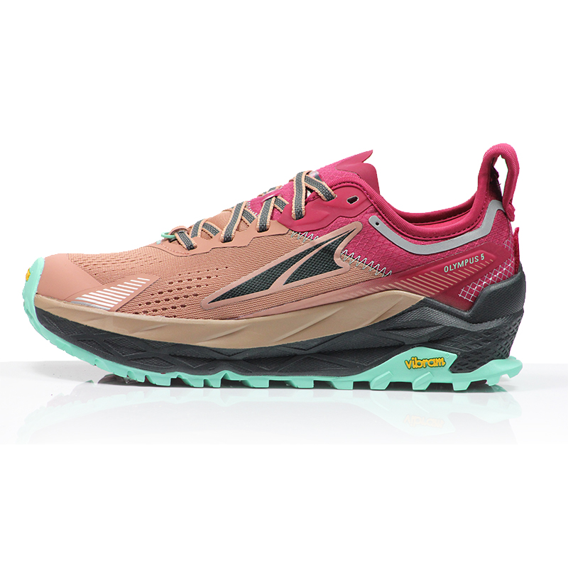 Altra Olympus 5 Women's Trail Shoe - Brown/Red | The Running Outlet