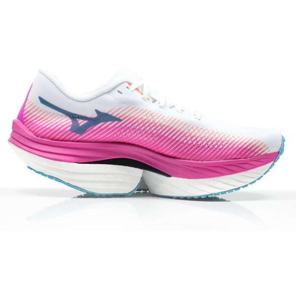 Mizuno Wave Rebellion Pro Women's Running Shoe - White/Silver/807 C - Image 2