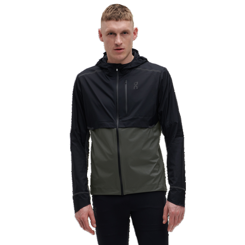 On Running Weather Men's Running Jacket - Black/Shadow | The Running Outlet